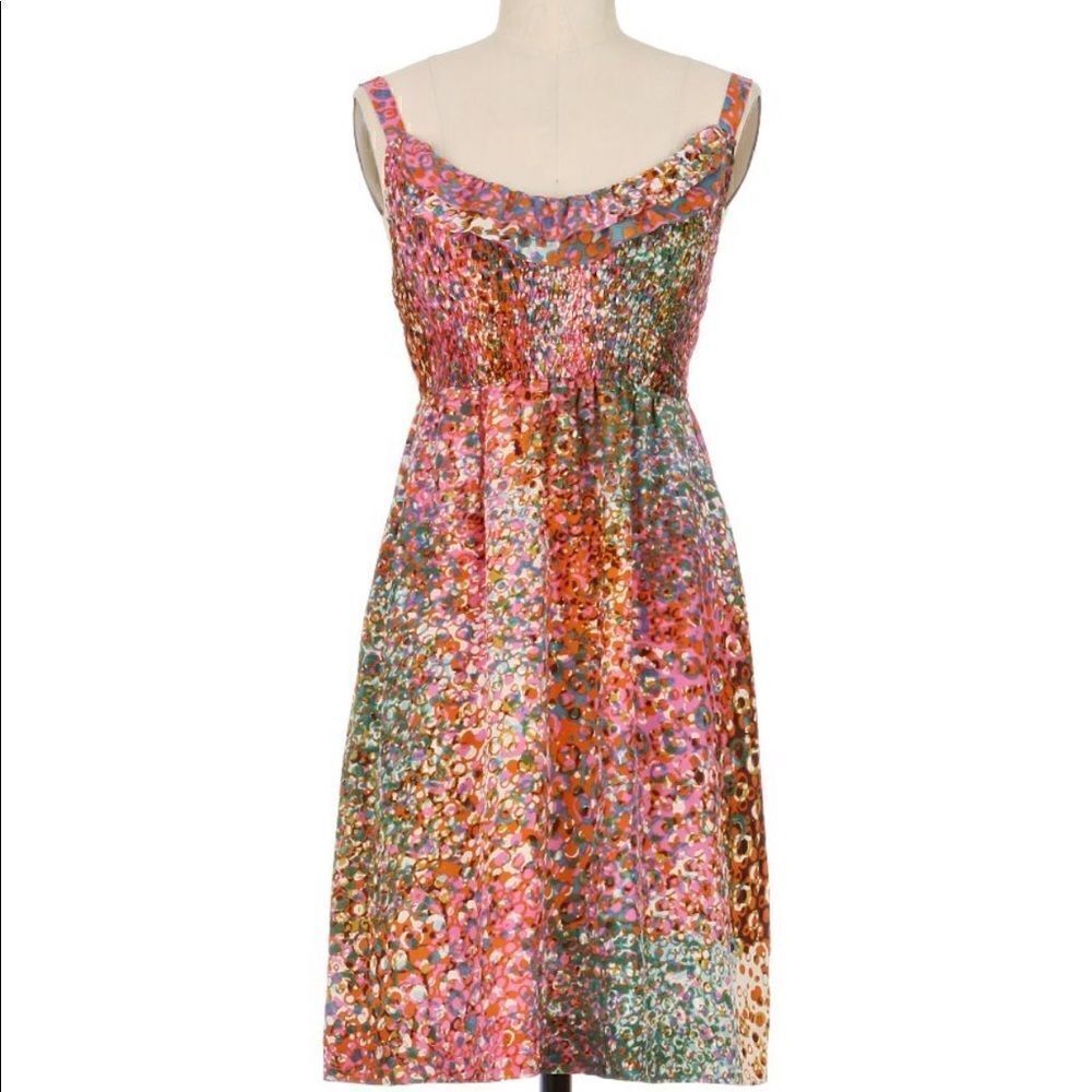 Anthropologie Maeve Confetti Whirl Dress Medium
